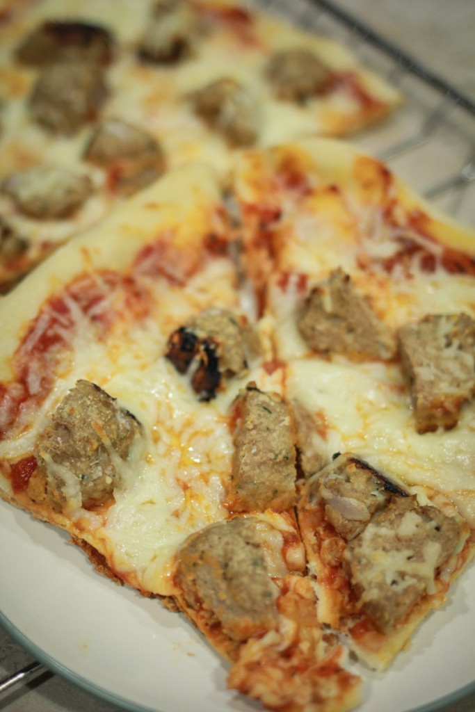 Meatball Pizza