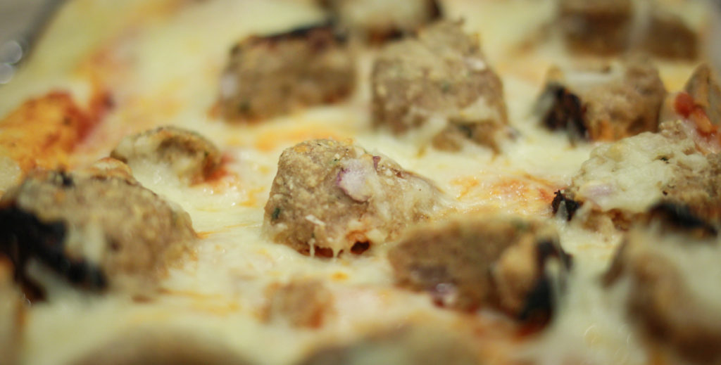 Meatball Pizza