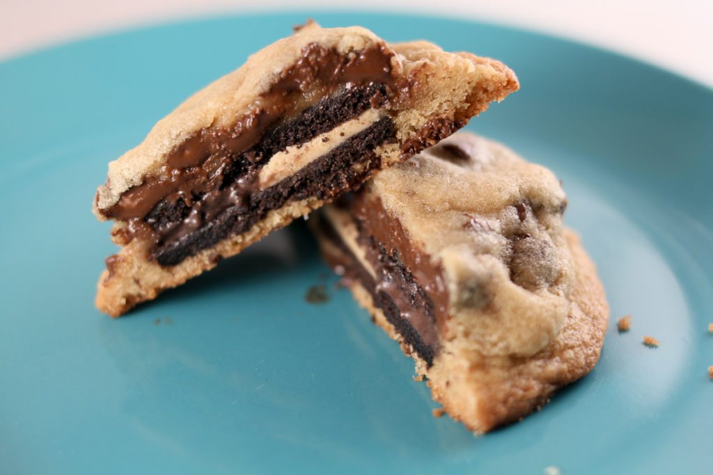 Oreo Stuffed Chocolate Chip Cookie