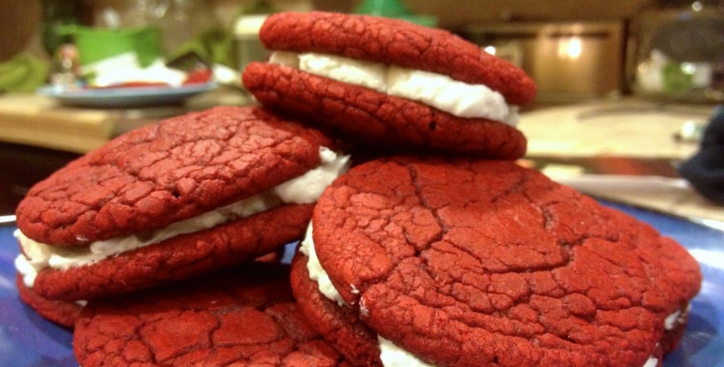 Red Velvet Whoopi Pie