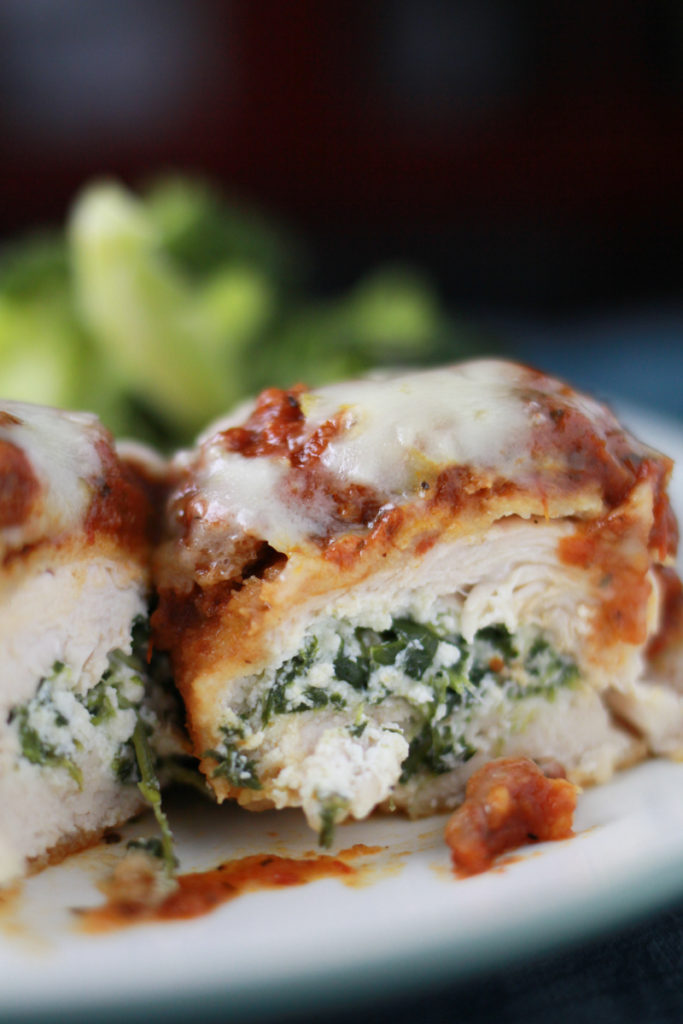 Spinach Stuffed Chicken Parm