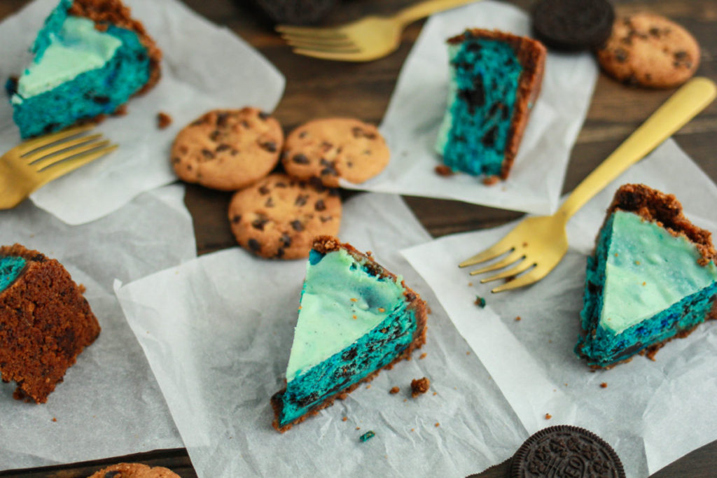 Cookie Monster Cheesecake