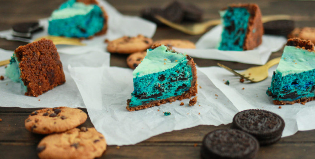 Cookie Monster Cheesecake