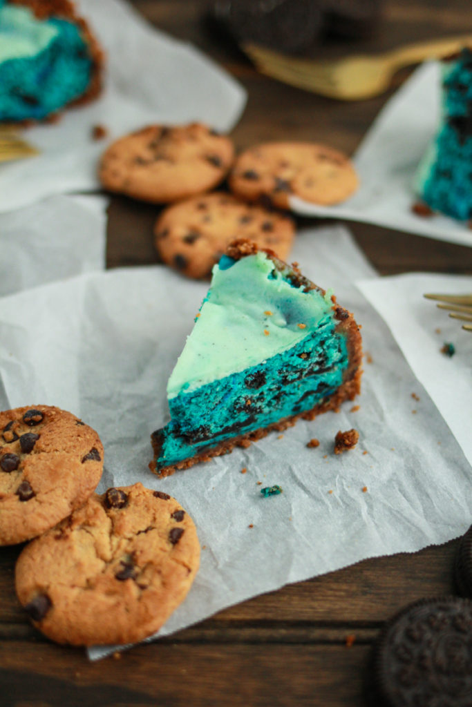 Cookie Monster Cheesecake