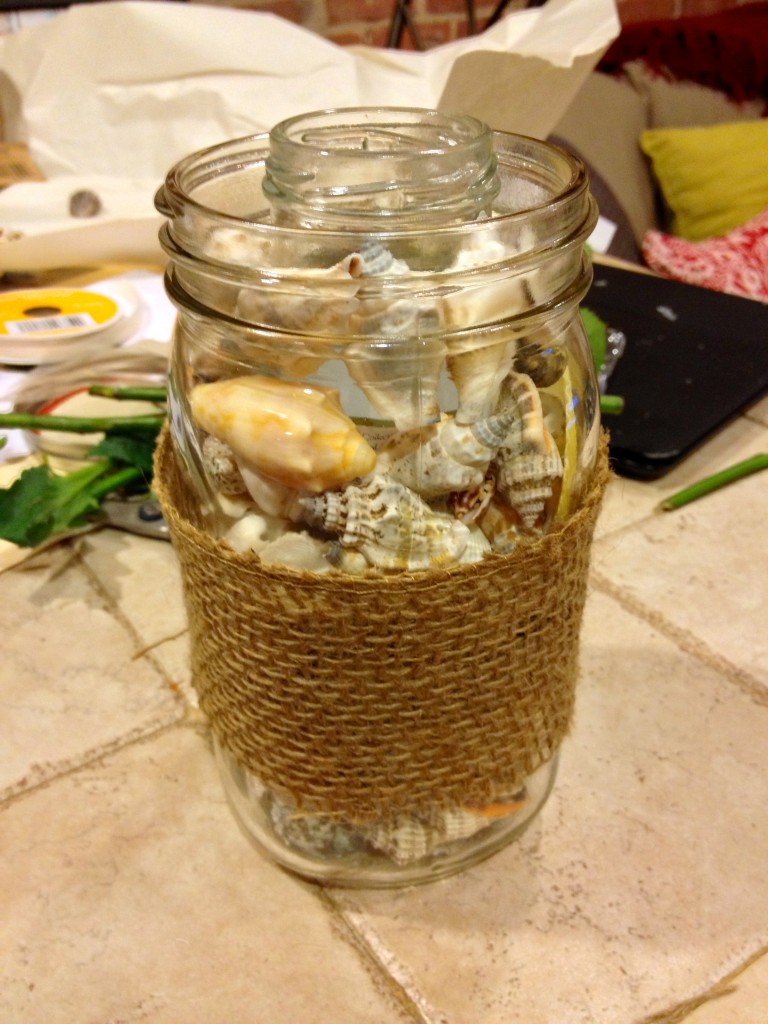 DIY Shell Vase