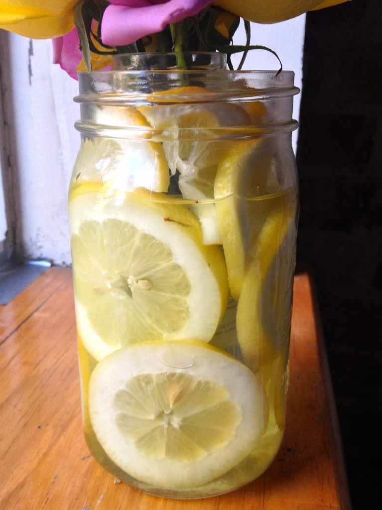 DIY Lemons in Vase