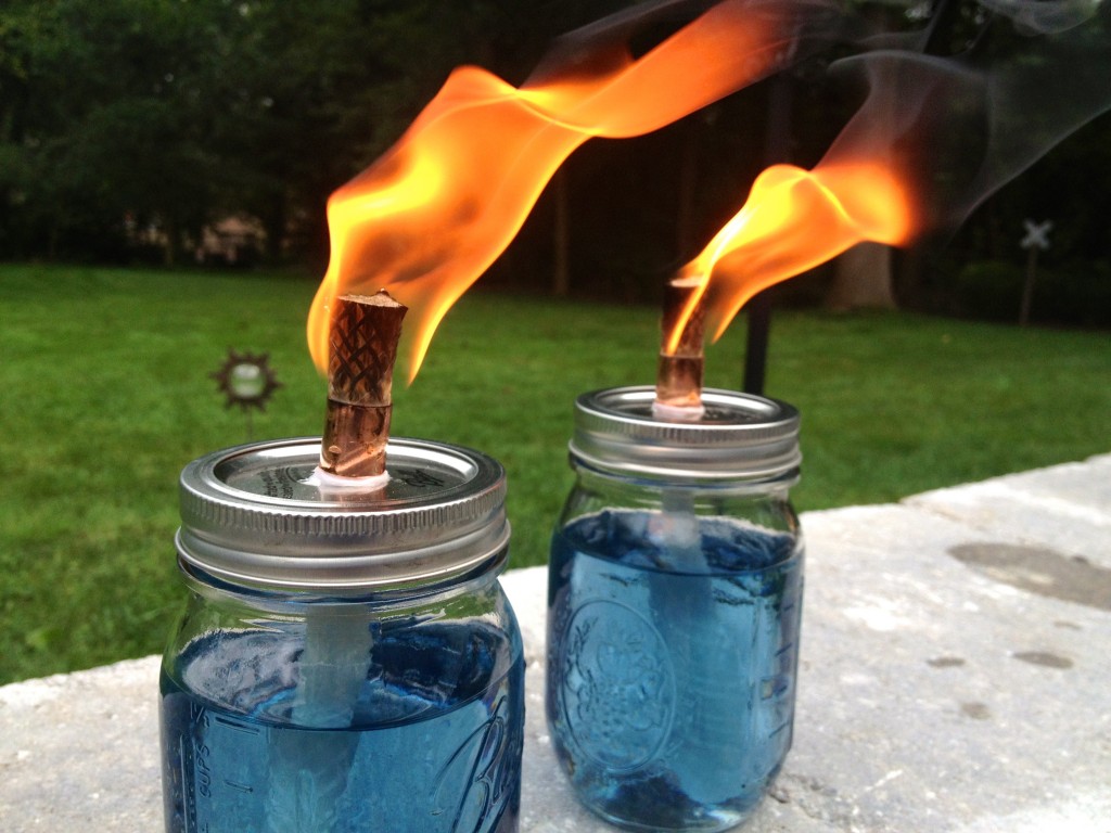 Mason Jar Citronella Candles