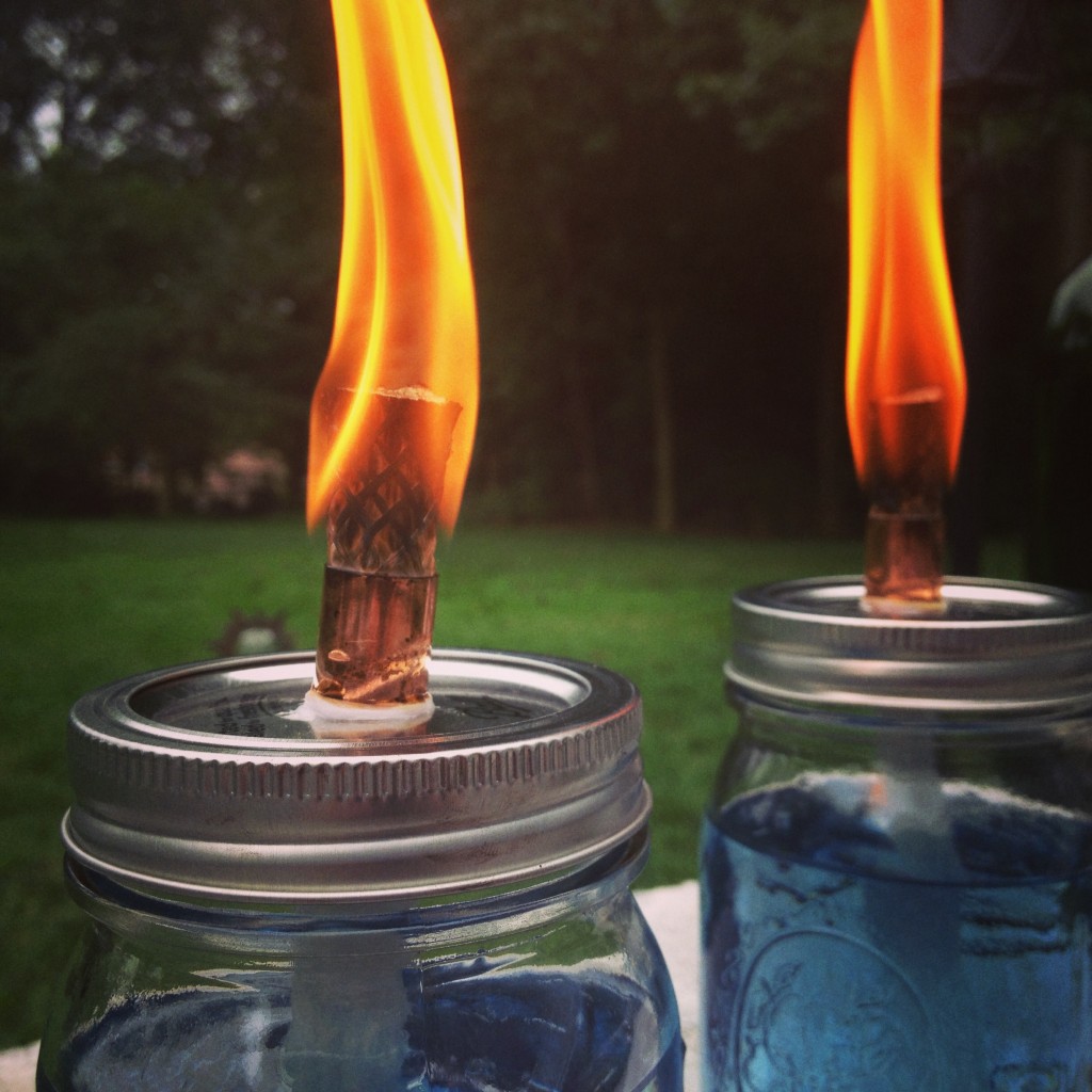 Mason Jar Citronella Candles