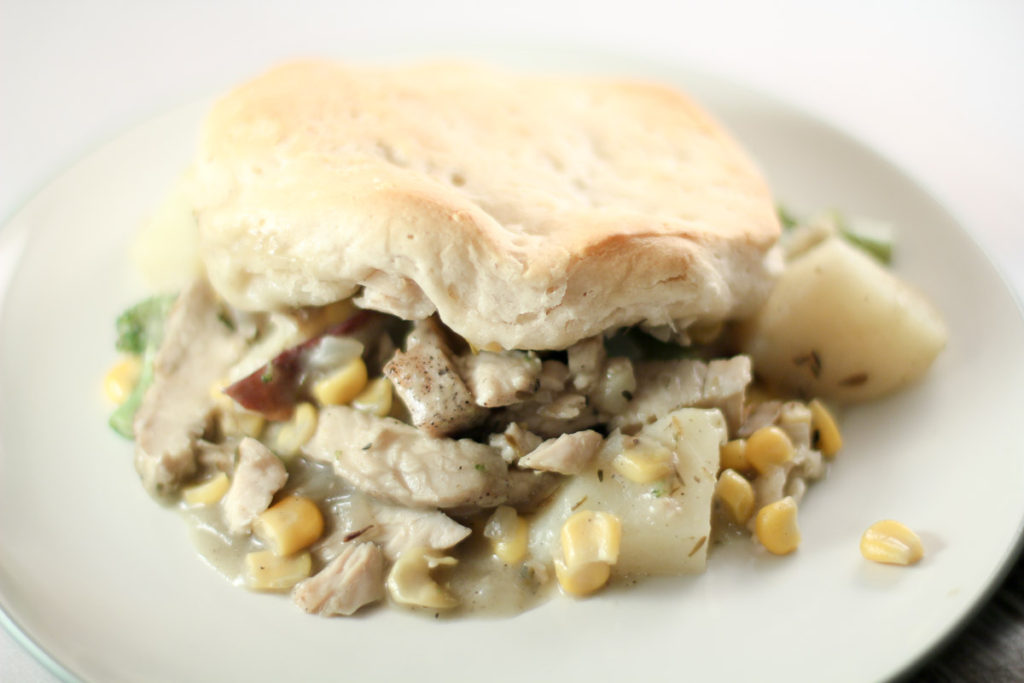 Turkey Biscuit Pie