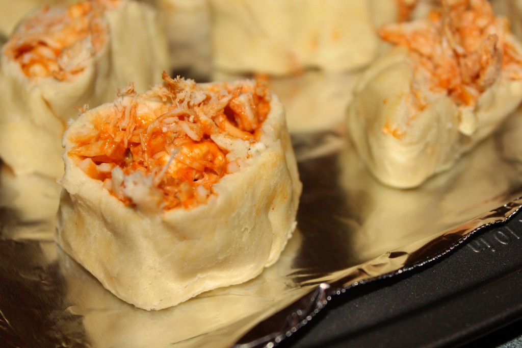 mini Buffalo chicken wheels