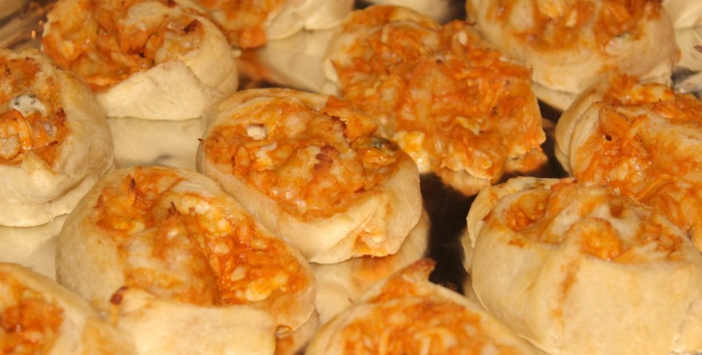 mini Buffalo chicken wheels