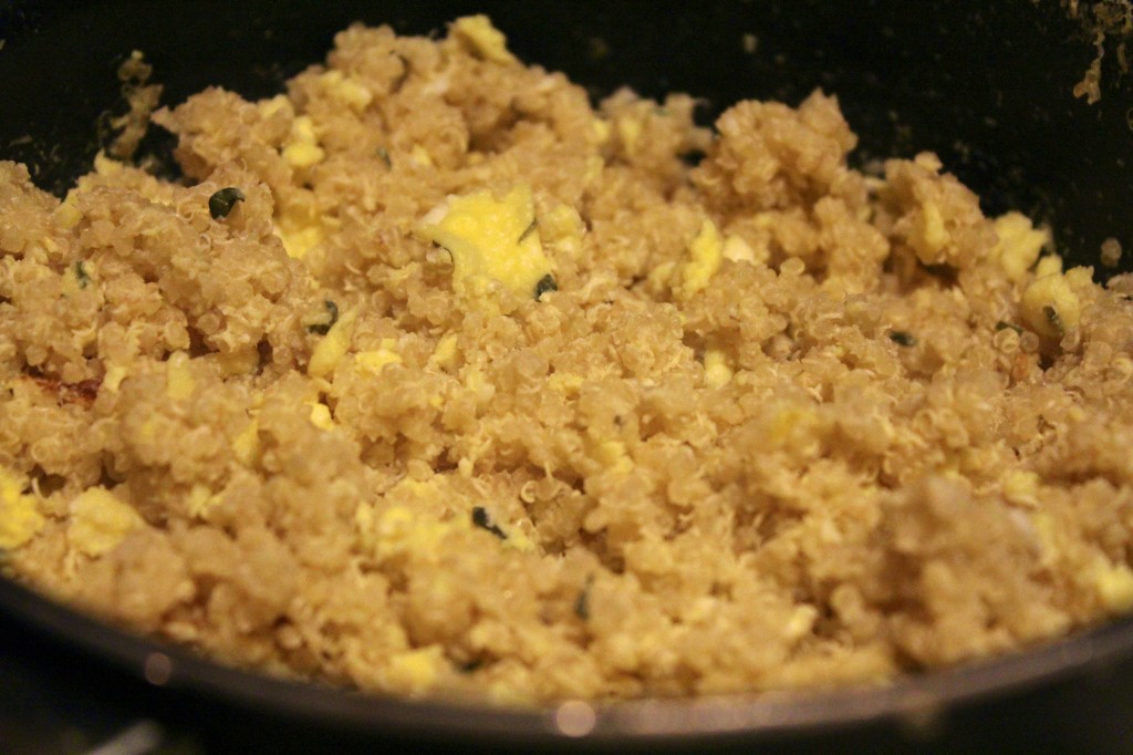 Shrimp and Egg Fried Quinoa