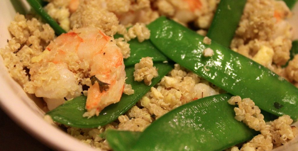 Shrimp and Egg Fried Quinoa