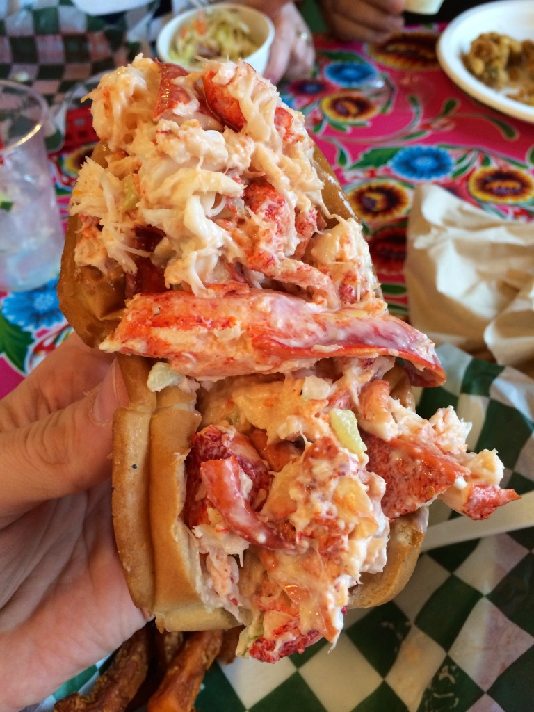 Can't complain about this meaty lobster roll from Town Docks.