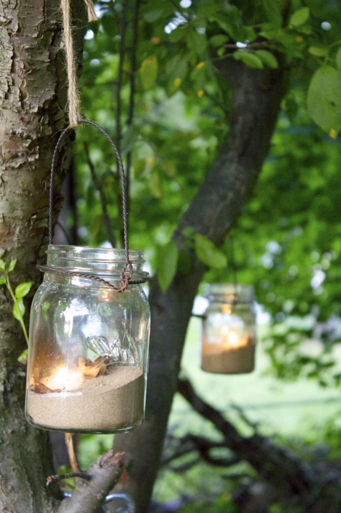 Hanging Mason Jars