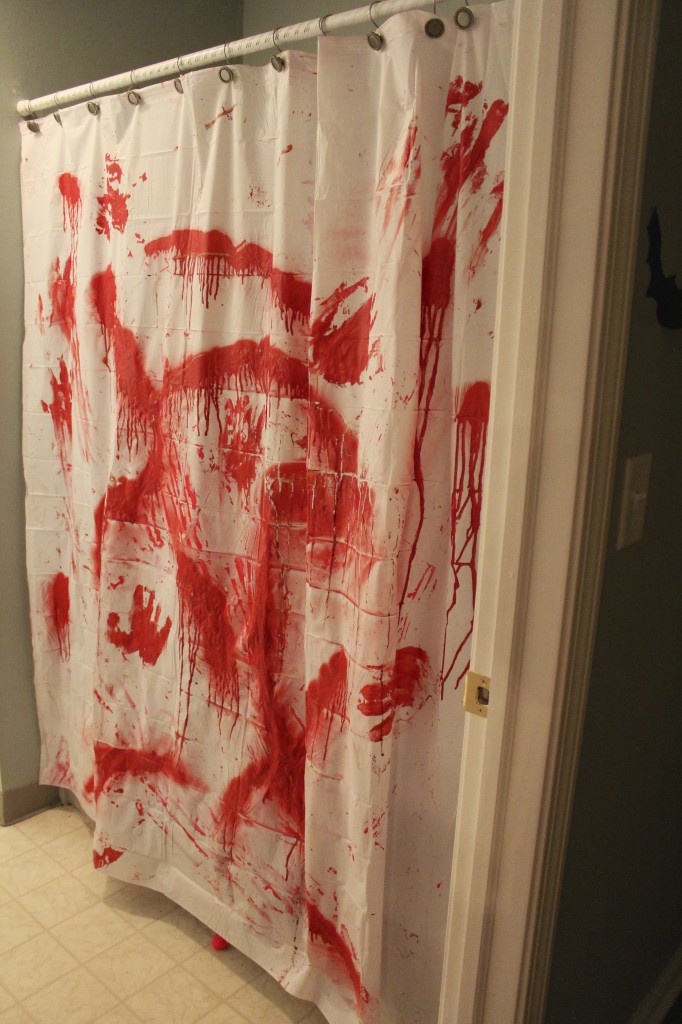 Bloody Shower Curtain