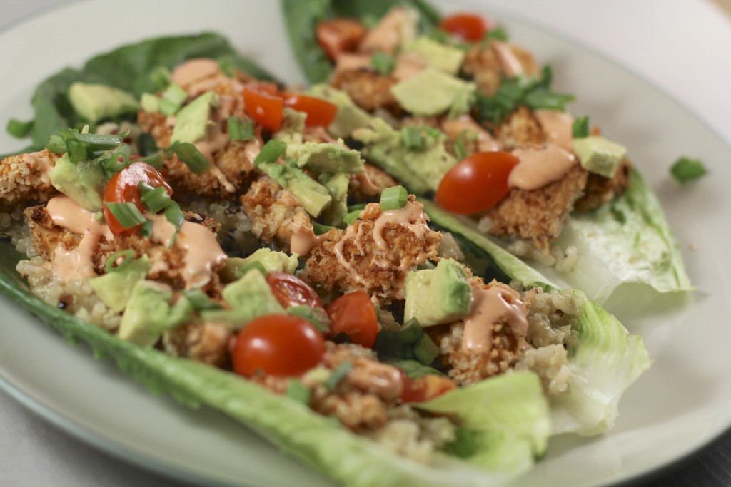 Buffalo Chicken Lettuce Wraps