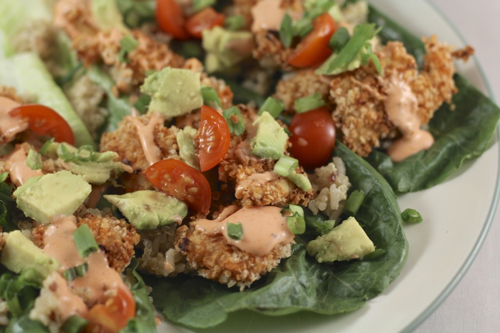 Buffalo Chicken Lettuce Wraps