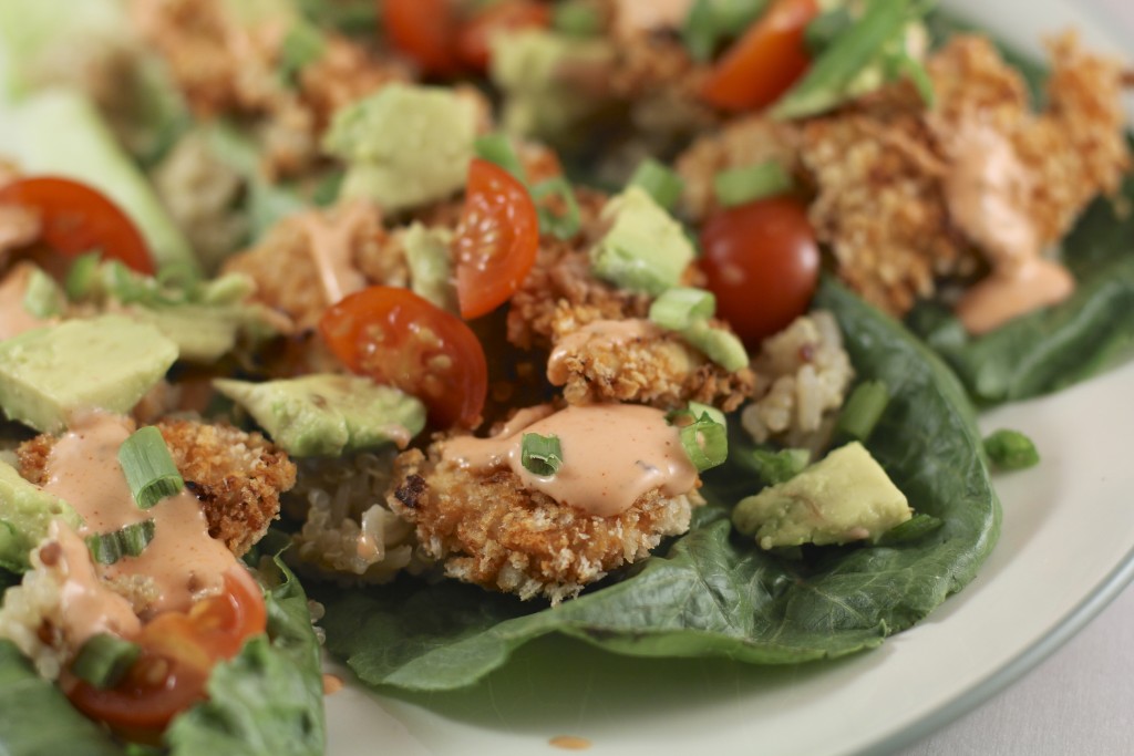 Buffalo Chicken Lettuce Wraps