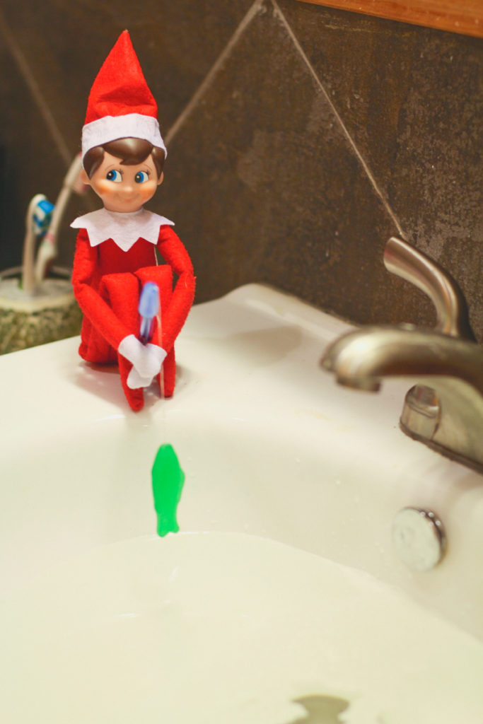 Elf on the Shelf Fishing