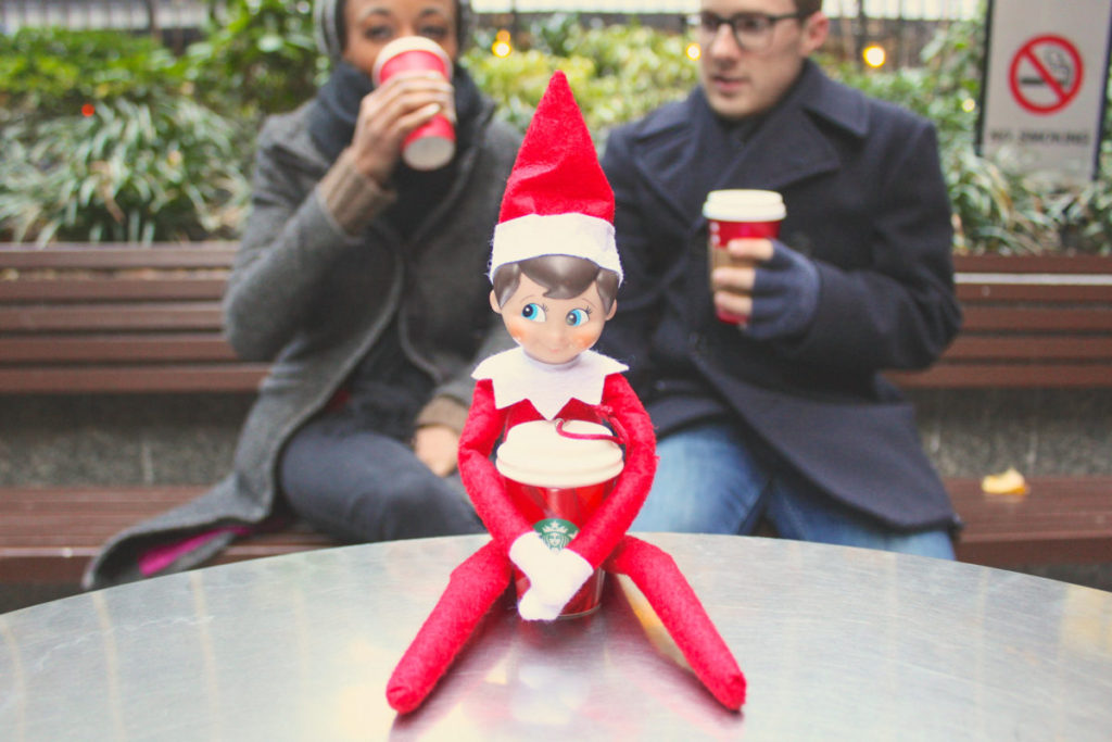 Elf on the Shelf Starbucks