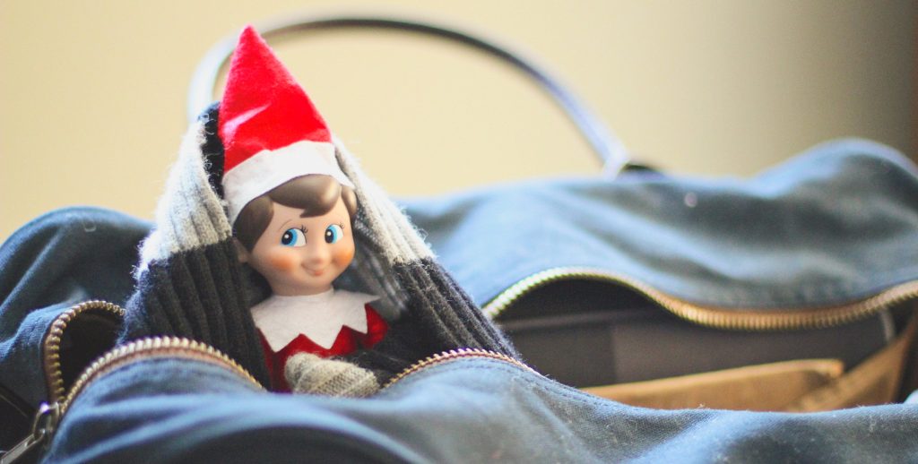Elf on the Shelf: In our Luggage