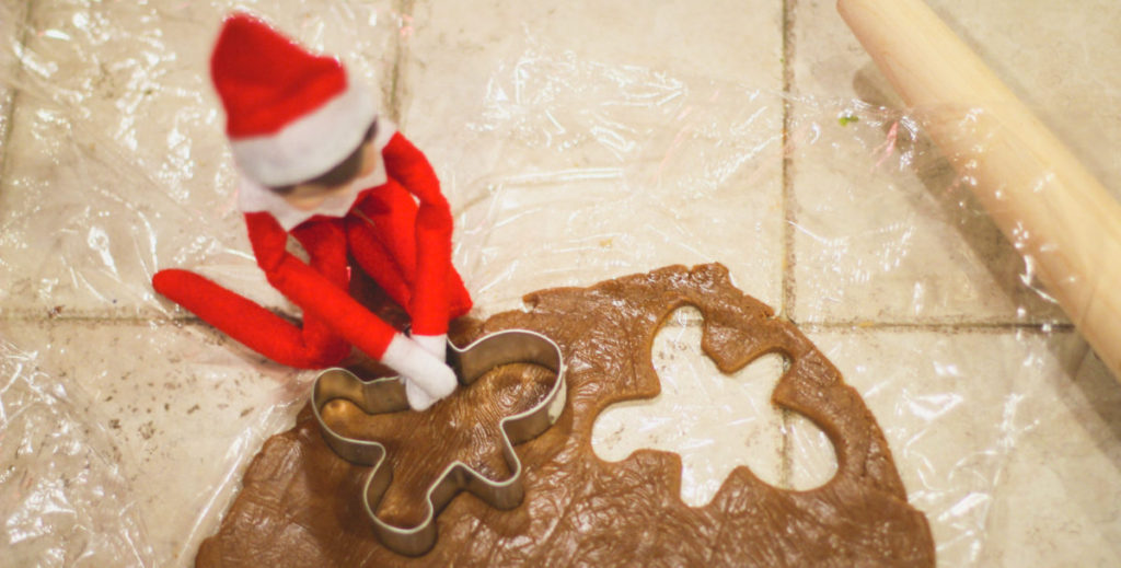 Elf on the Shelf Gingerbread Cookies