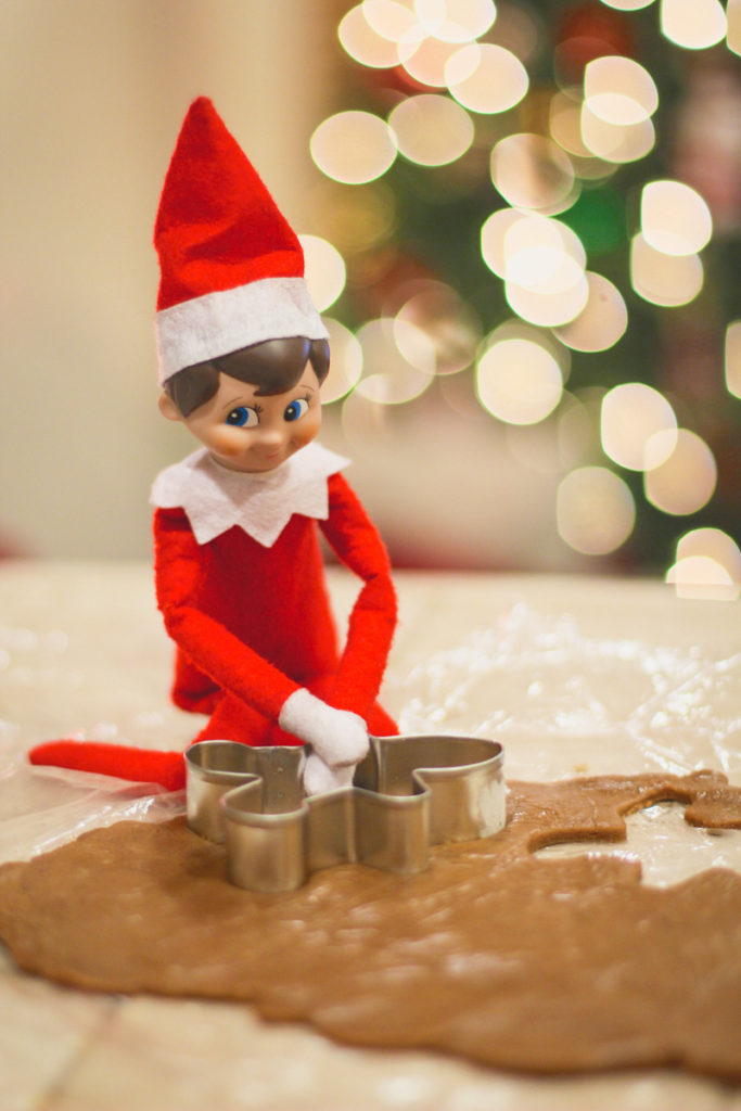 Elf on the Shelf Gingerbread Cookies