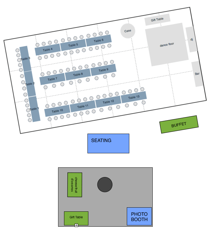 Backyard Wedding Layout