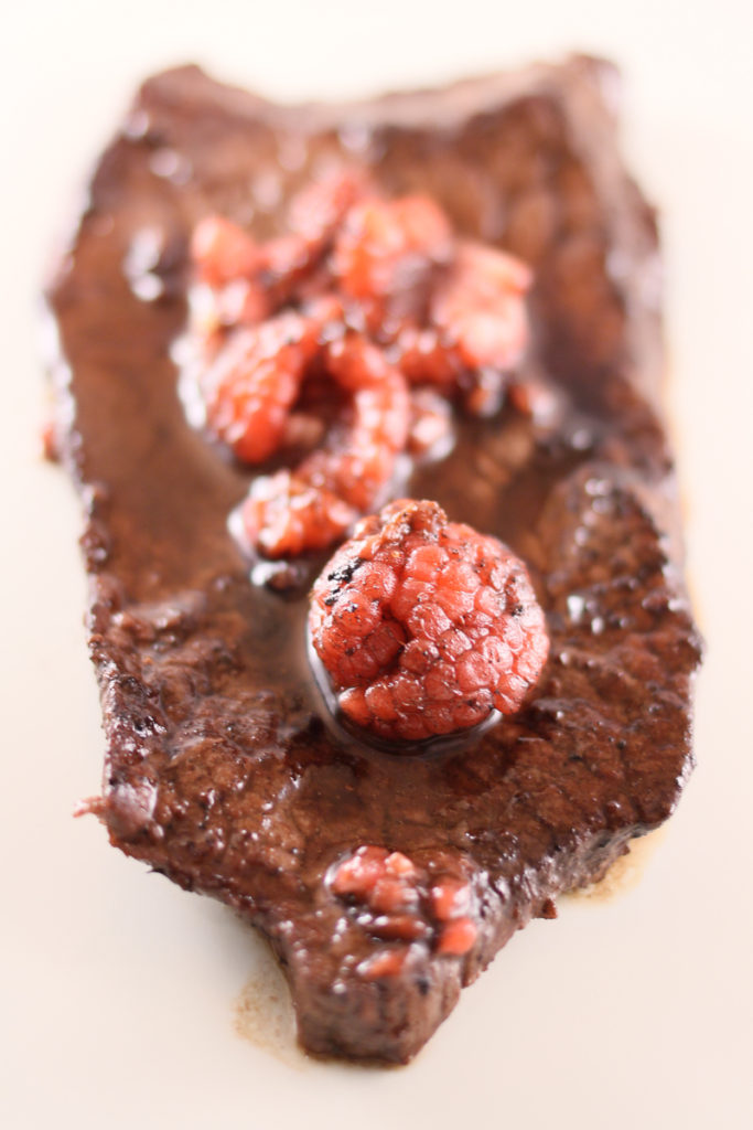 Raspberry and Red Wine Steak