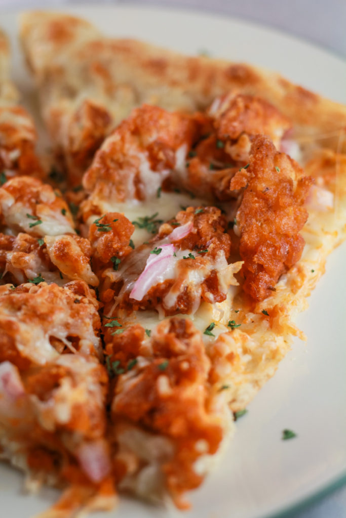 Fried Buffalo Chicken Pizza