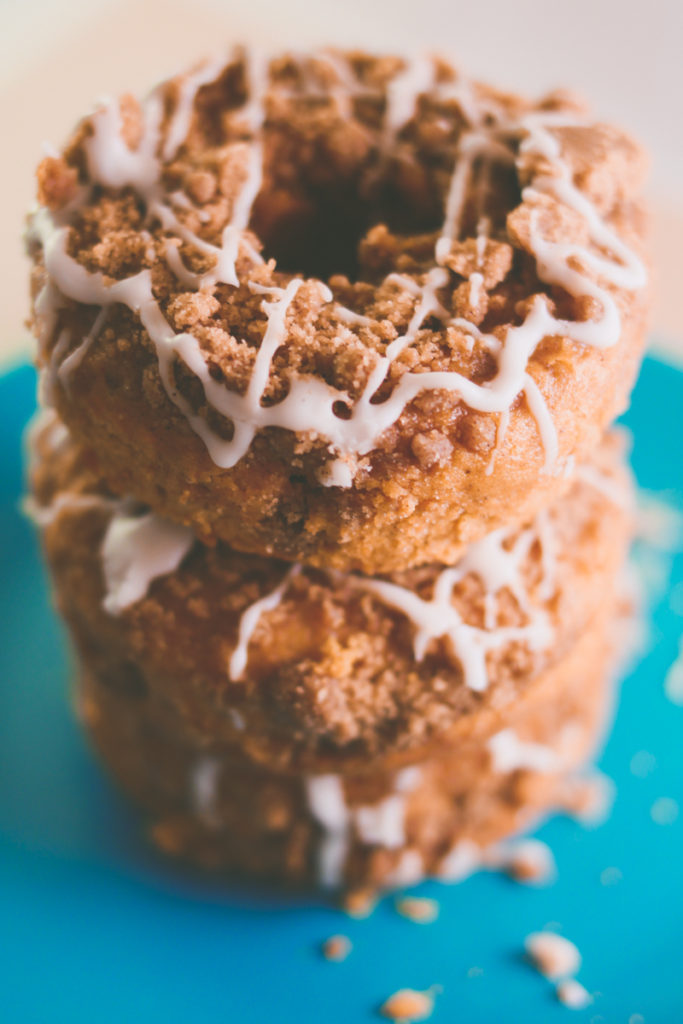 Pumpkin Coffee Cake Donuts