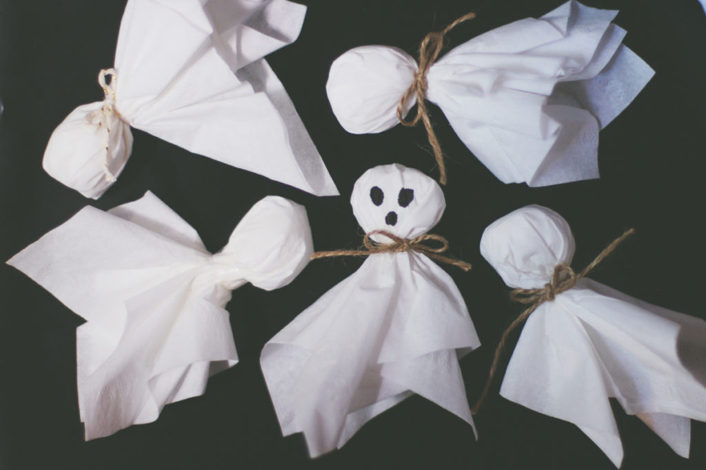 DIY Tissue Ghosts