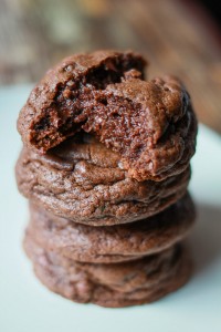 French Vanilla Chewy Double Chocolate Chip Cookies