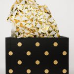 Shiny Tissue Paper and a Polka Dot Box