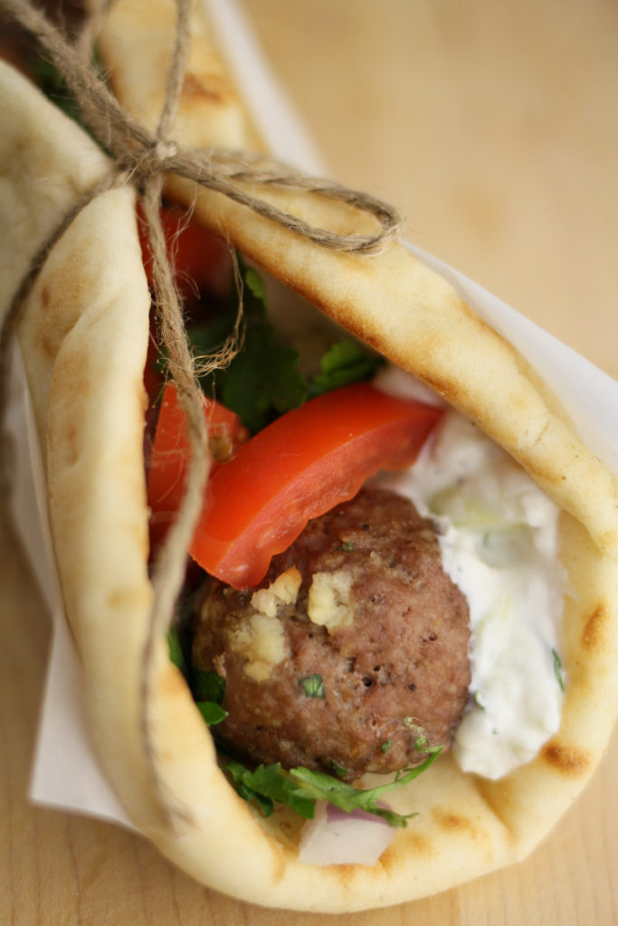 Mediterranean Meatball Gyros