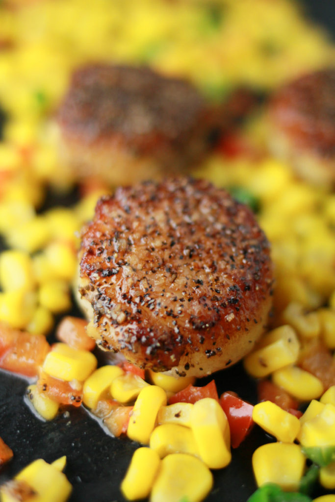 Perfect Seared Scallops and Warm Corn Salad: Cooking Through Cravings