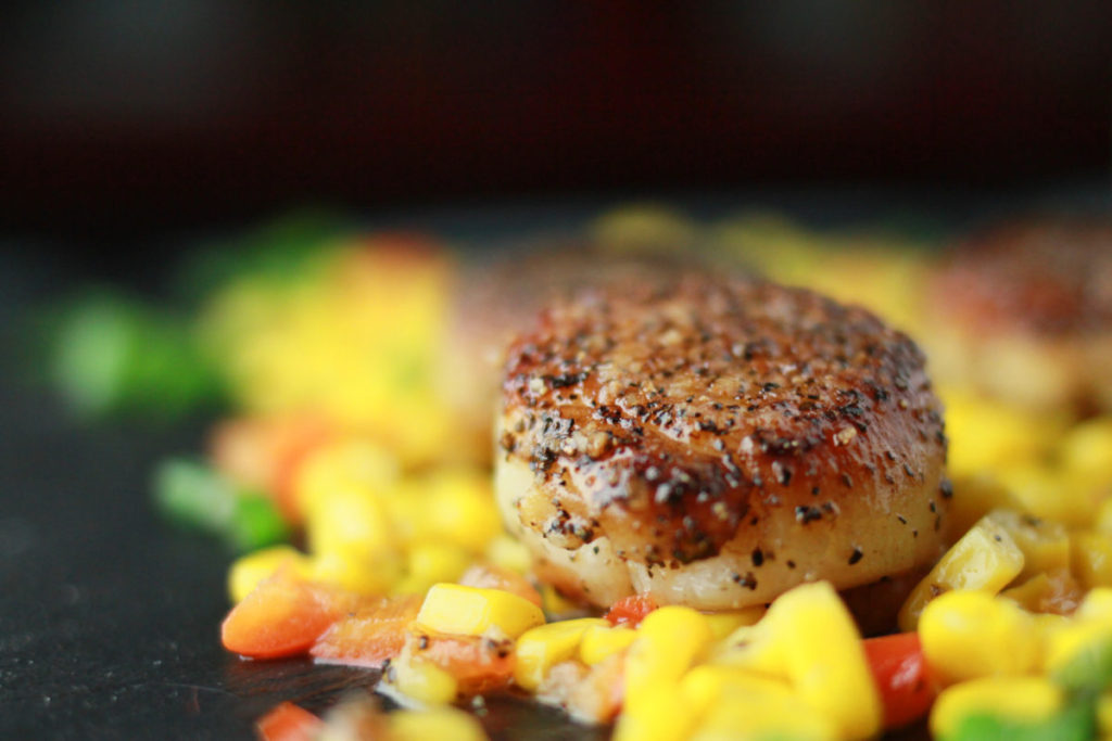 Perfect Seared Scallops and Warm Corn Salad: Cooking Through Cravings