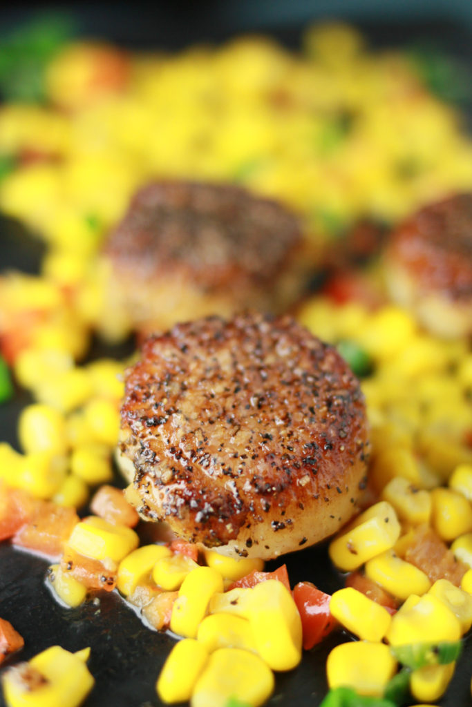 Perfect Seared Scallops and Warm Corn Salad: Cooking Through Cravings