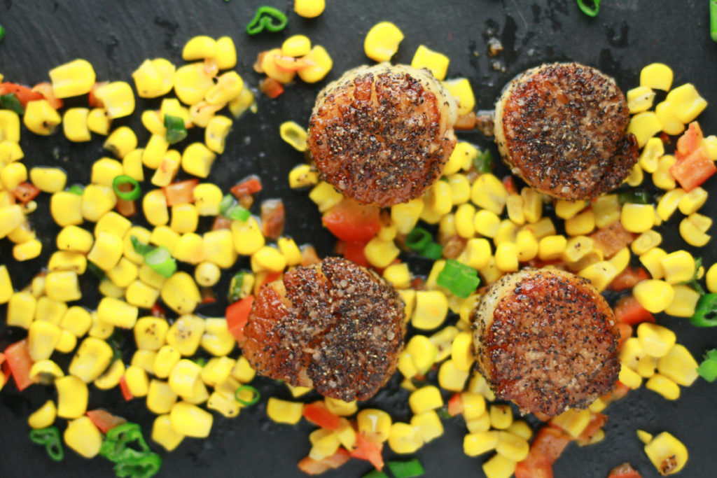 Perfect Seared Scallops and Warm Corn Salad: Cooking Through Cravings