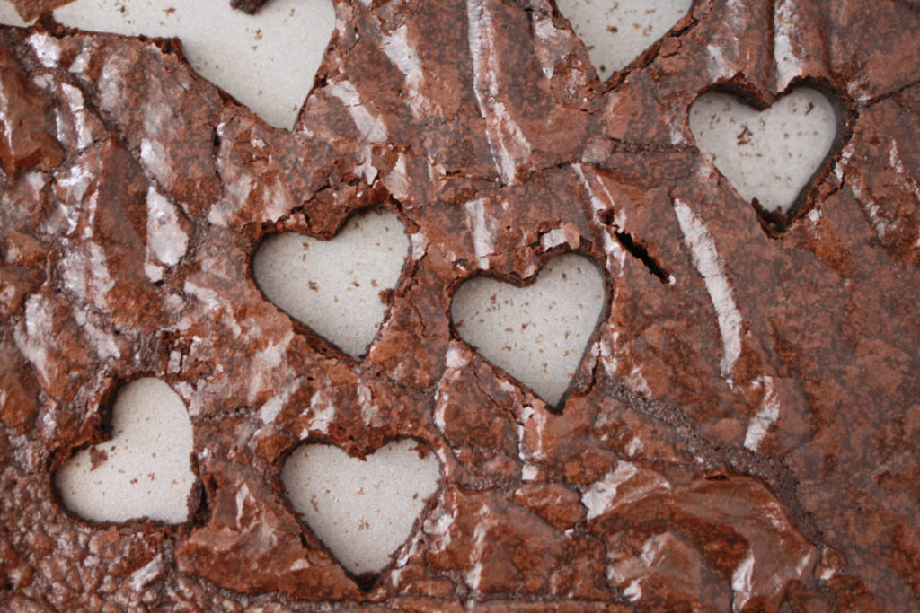 Fudgy Brownie Heart Cupcakes for Two