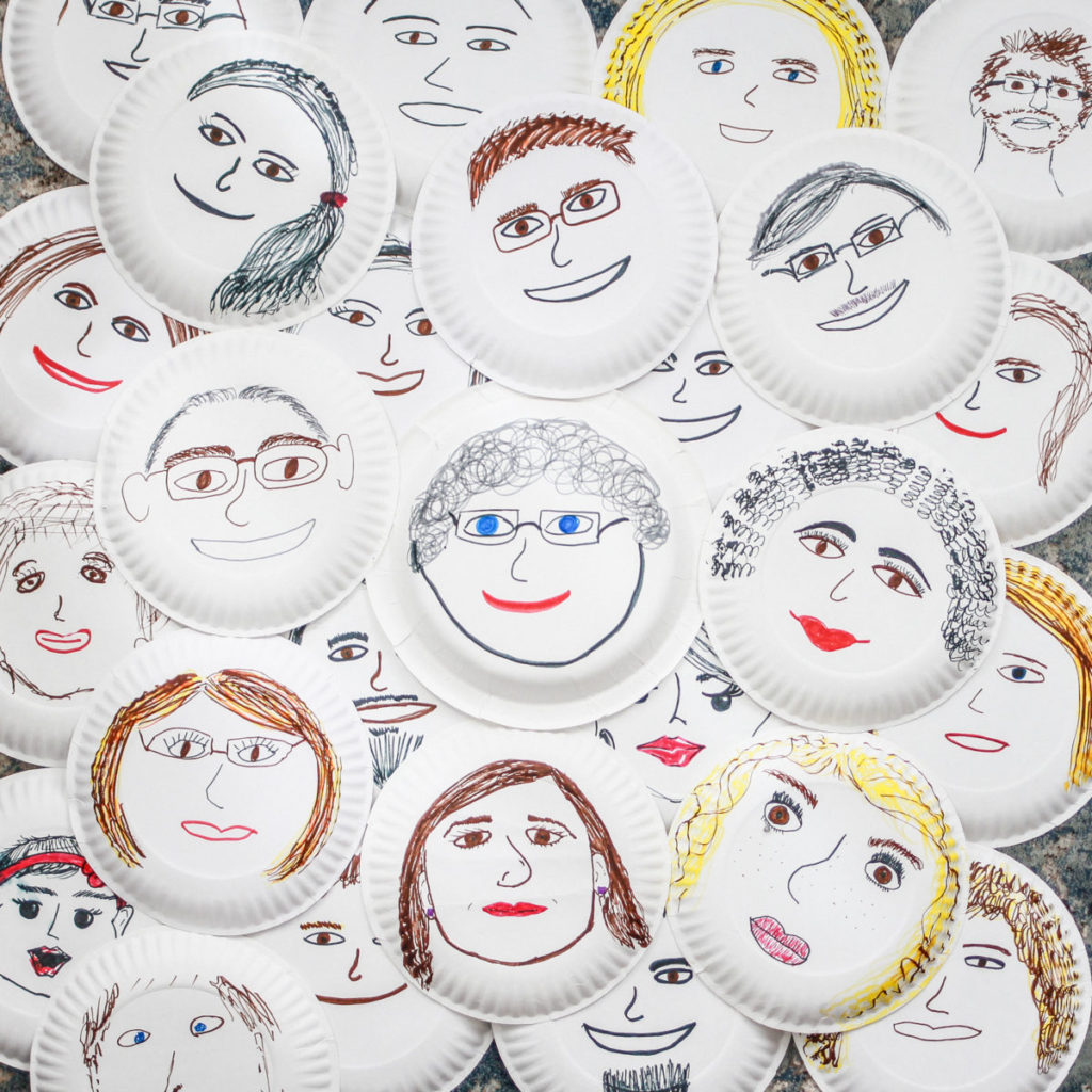 Paper Plate Faces