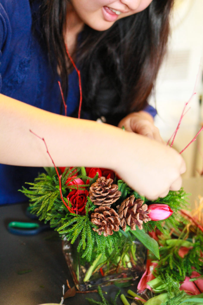 Holiday Flower Arrangements