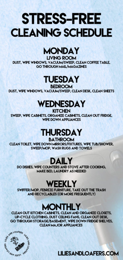 Weekly Cleaning Schedule