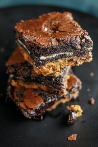 Oreo Cookie Dough Brownies