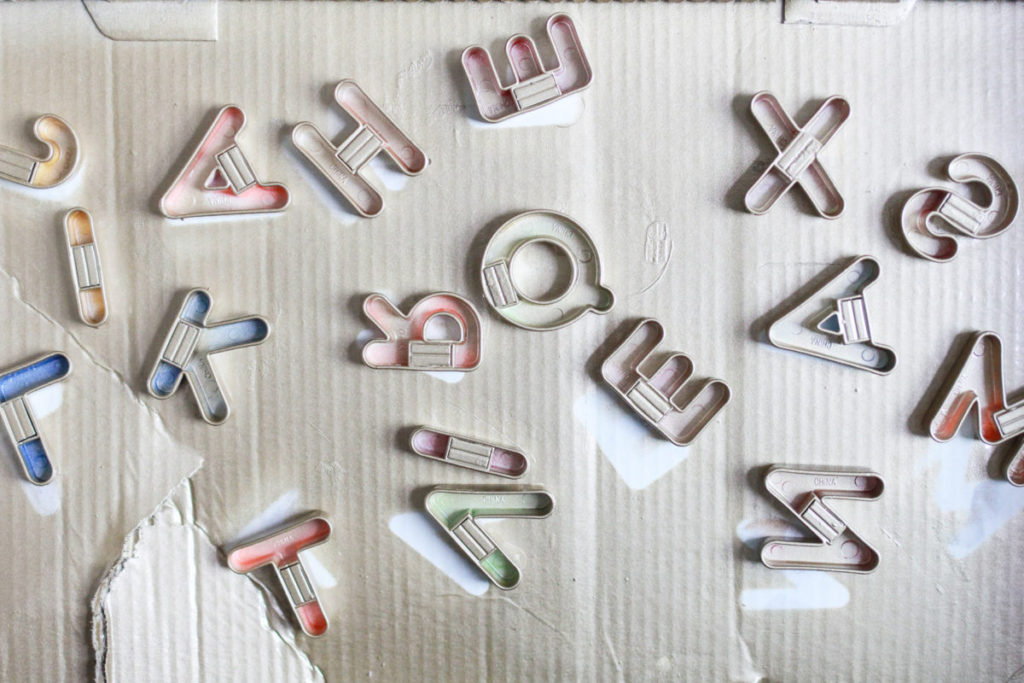 Metallic Alphabet Magnets