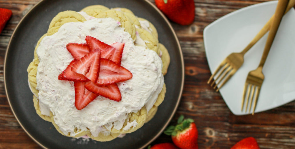 Strawberry Shortcake Ice Box Cake