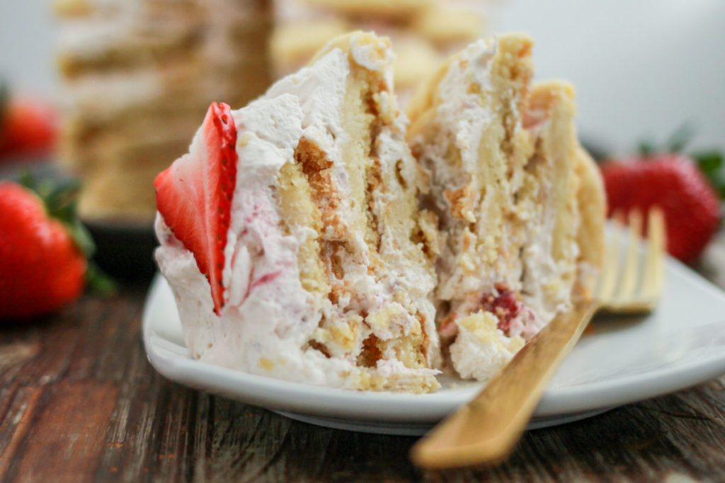 Strawberry Shortcake Icebox Cake