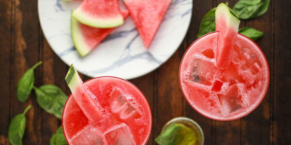 Watermelon Basil Margaritas
