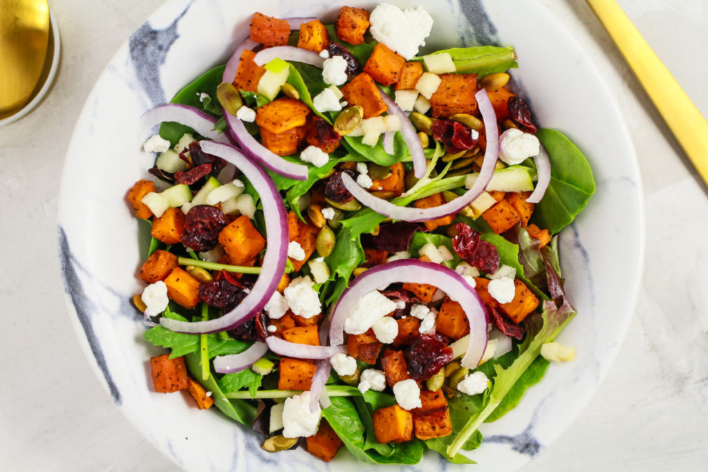 Sweet Potato and Pomegranate Salad